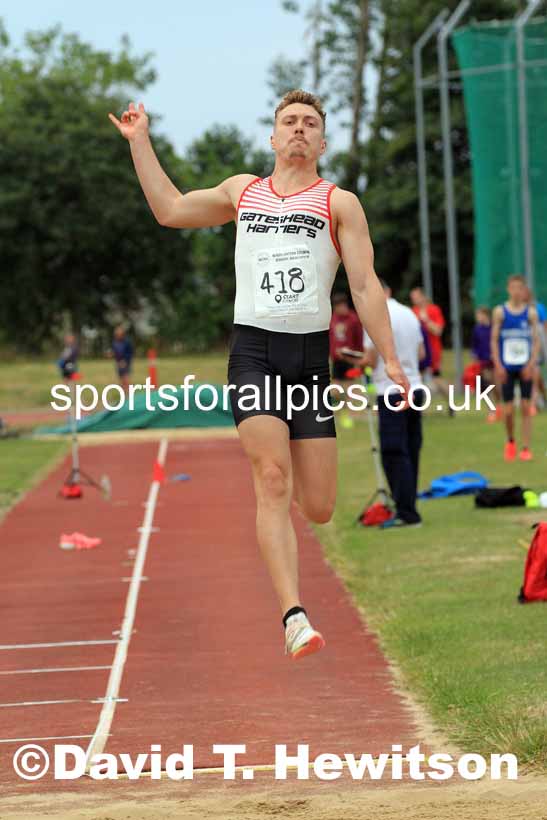 Long jump, 2022 NEGP Monkton 5, Wednesday, July 20th. Photo: David T. Hewitson/Sports for All Pics
